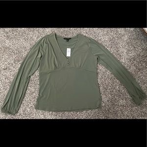Green Women’s Blouse - S Loft